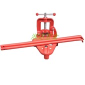 重型管子台虎钳龙门钳带脚三脚架台虎钳龙门架中西式 压力钳夹管钳