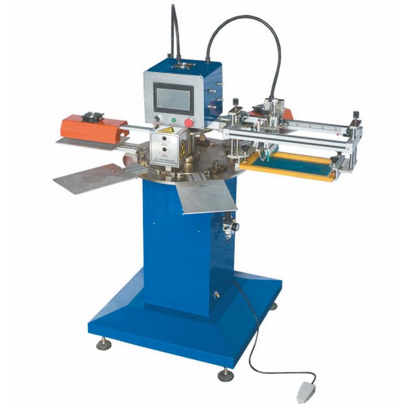 多色单色印麦机自动旋转logo印花机成衣布料标签丝印机