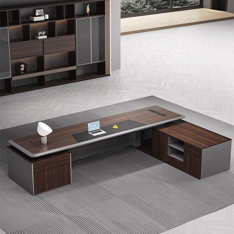 奢老板办轻烤公桌椅组合简约现代经理裁桌漆领导大班台373总办公