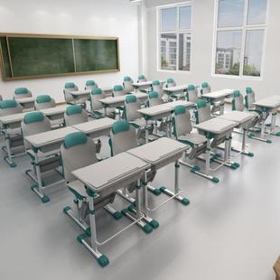 工鲲鹏副可厂直销午课桌椅学校培训班家用学习躺折叠升降课休桌椅