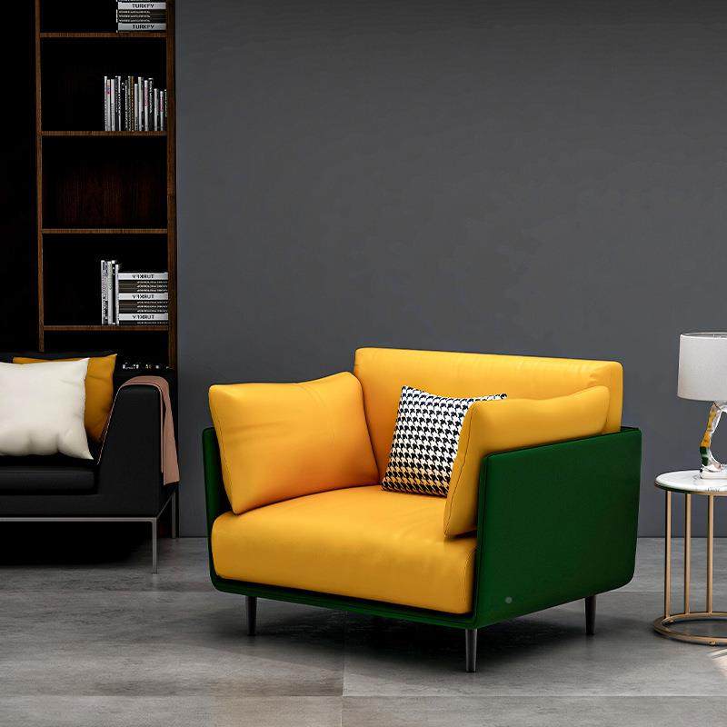 单人沙发椅休闲75807椅厅简客虎现代老椅单人位约懒人小沙发