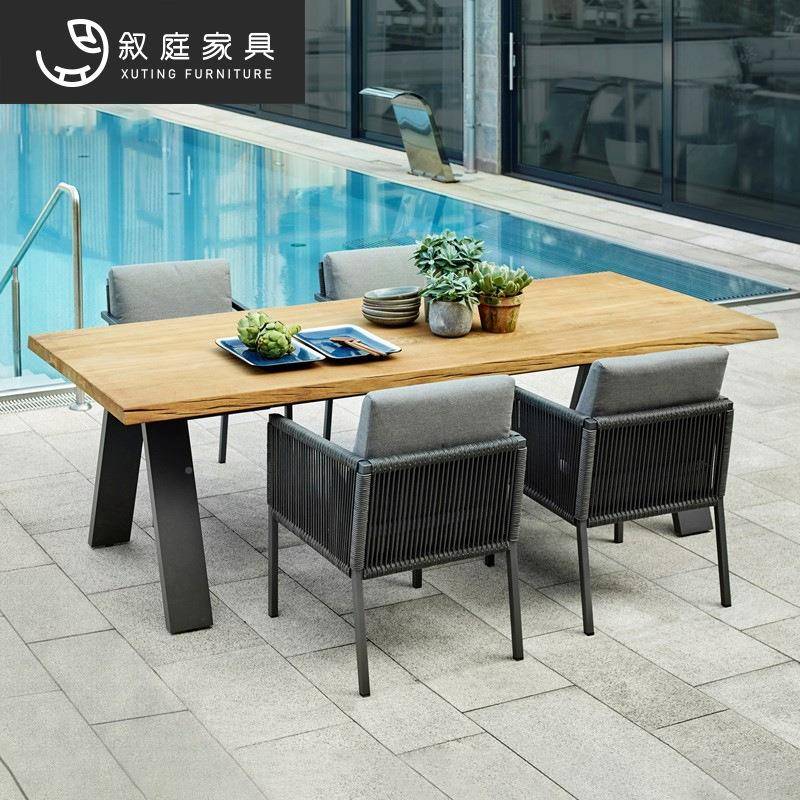 户外藤椅子酒店庭别院墅家休闲茶几沙12-27-4发组合景具区编公共