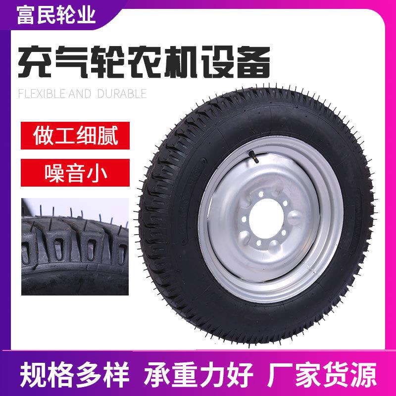 现货500-16橡胶充气人力手推车工地施工机械仓储搬运脚轮