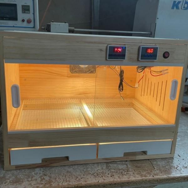 鸡窝木箱柜子小宠芦丁鸡饲养箱宠物恒温鸡笼育雏温控保温箱仓鼠笼