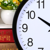 北极星客厅挂钟时尚 现代钟表卧室超静音挂墙圆电子钟