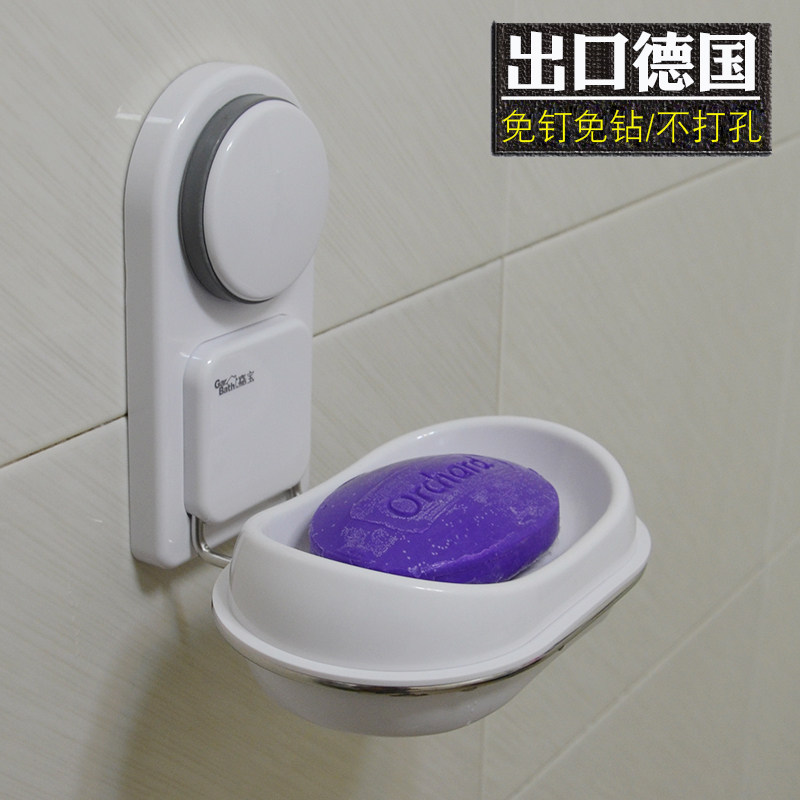 嘉宝吸盘香皂盒 创意欧式皂 层沥水肥皂盒架 时尚壁挂肥皂架