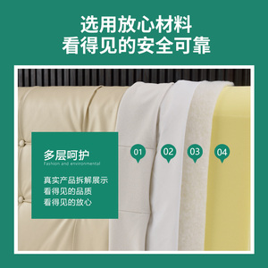 梦罗斓 床靠垫床板软包床大靠背垫榻榻床软包枕现代