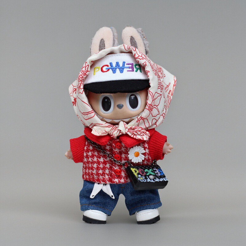 适用labubu娃衣拉布布17cm衣服