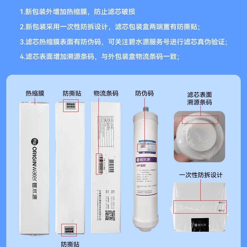 碧水源净水器CPF正品DF膜滤芯D601 D509 D401 D668原厂原装滤芯