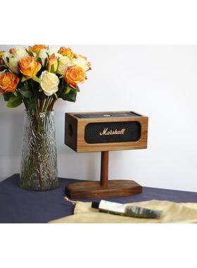 适用于Marshall Emberton1/2/3扬声器实木支架黑胡桃桌面存储保护