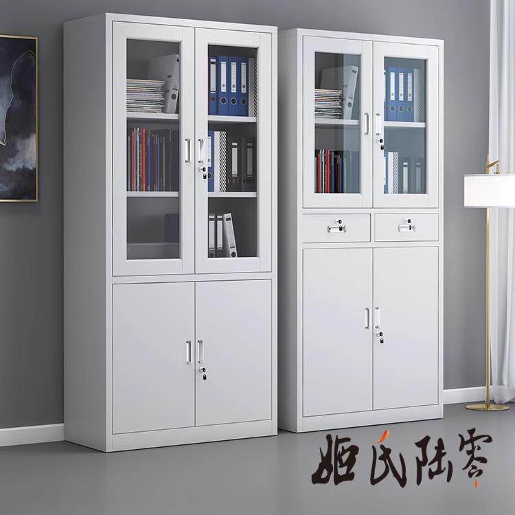 定制铁皮文件柜办公室资料柜财务多层凭证铁柜档案柜带锁抽屉矮柜