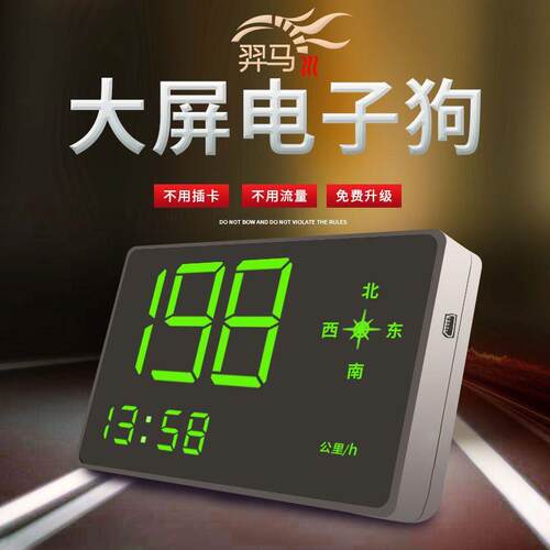 2025新款电子狗测速雷达安全预警仪GPS北斗HUD抬头显示器汽车通用