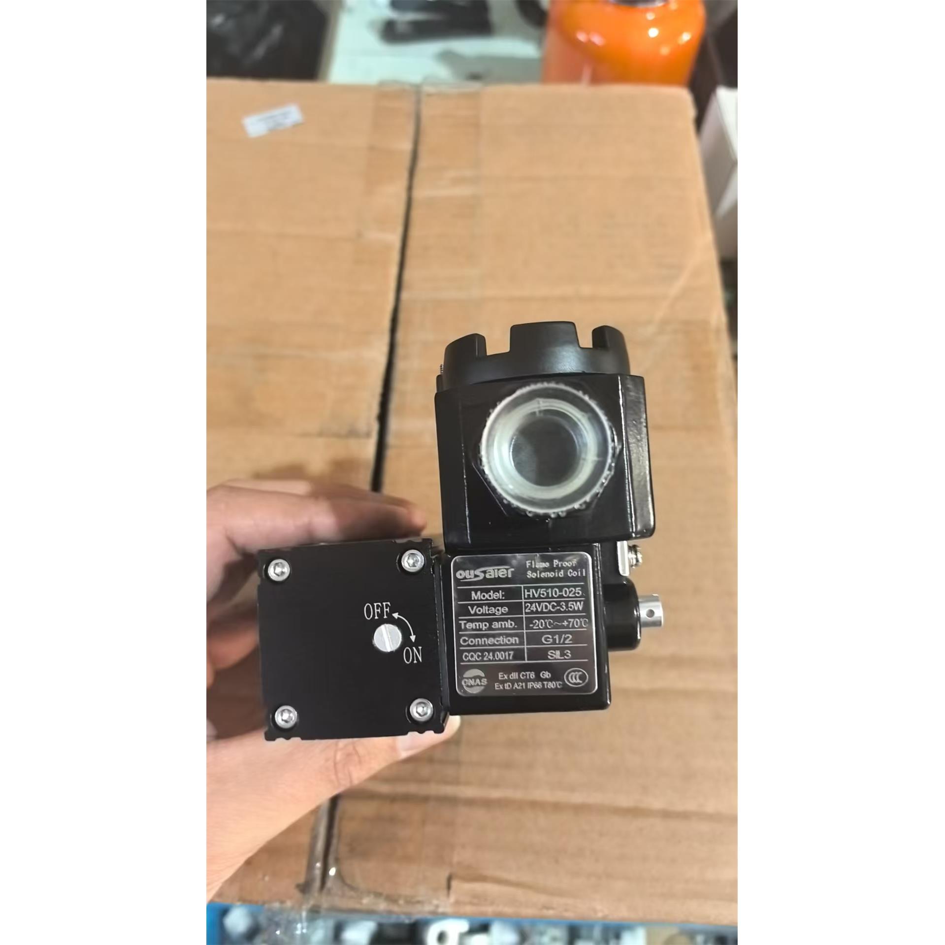 ousaier 防爆电磁换向阀HV510-025一体式防爆电磁阀 hv510-025