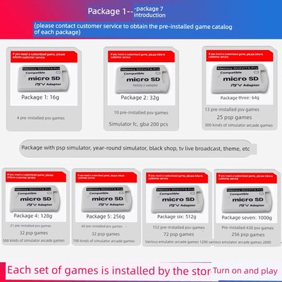 psv2000游戏psvita记忆棒卡套高速卡内存卡PSV1000游戏卡热门