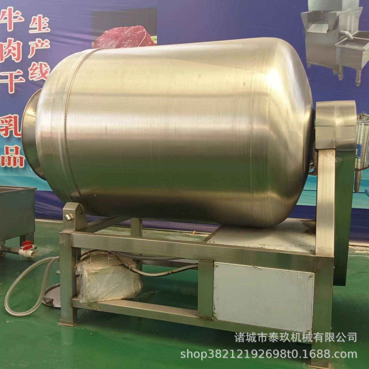 类真空肉滚揉机酱牛肉真空搅拌小机鸡排快速嫩腌制化机型腌OIQ制