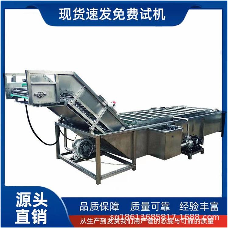 果蔬气泡清洗机全自动大型 商用连续叶类洗菜机 水果蔬菜清洗设备