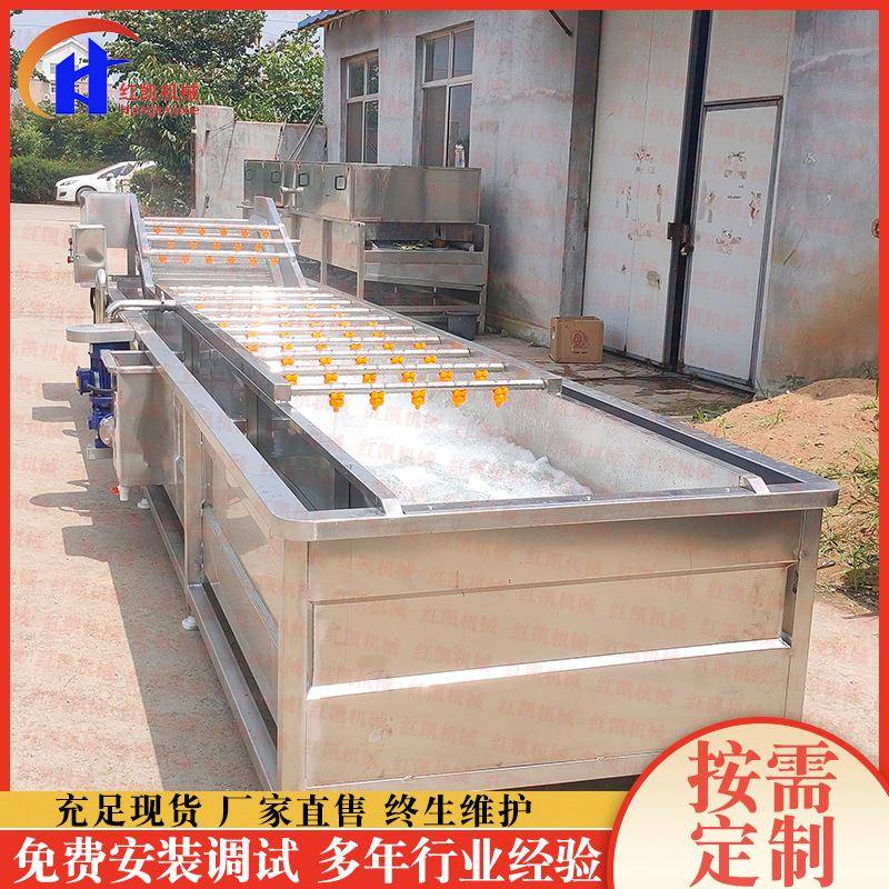 蔬洗机 清全自果动WWU气泡式蔬菜清洗流水线 锈不钢娃娃菜清洗机