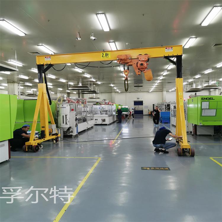 供式应2吨吨5吨移动式龙门吊 VTL无手推向龙门架移动升降轨龙万门