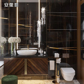 浴室柜定制法式 复古洗漱台上盆古典洗手脸面池