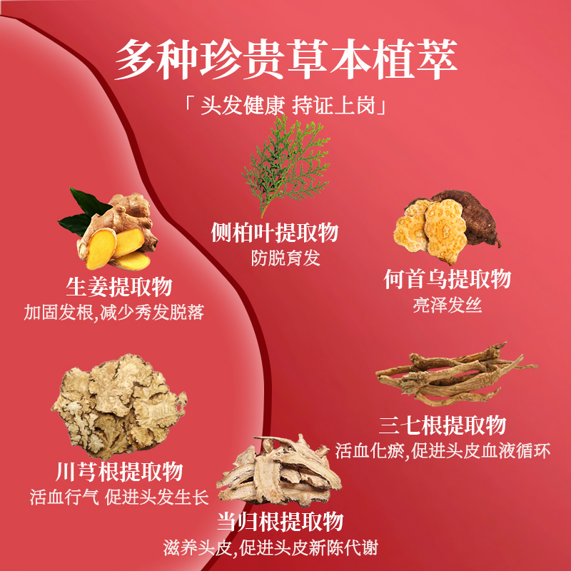 MT-巧然堂防脱育发液专业护发防脱神器侧柏叶何首乌精华液男女DWL
