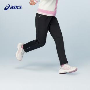 柔软舒适保暖运动长裤 ASICS 亚瑟士儿童25年女童针织弹力收口裤