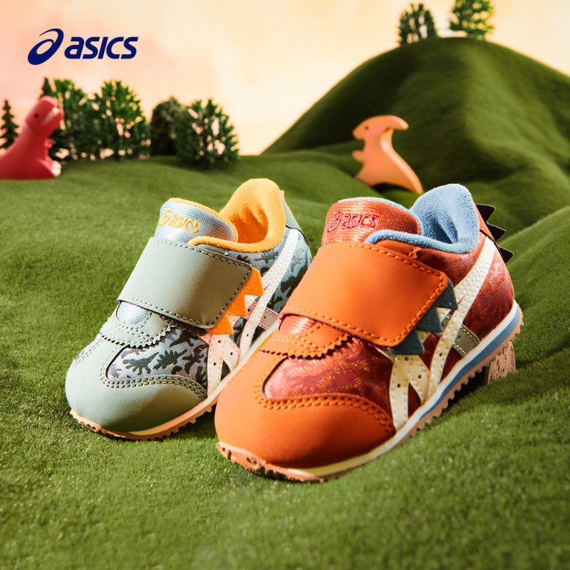 亚瑟士儿童学步鞋宝宝恐龙鞋子