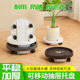花博士圆加厚大承重PP树脂带抽屉花盆移动托盘接水托盘万向轮花托