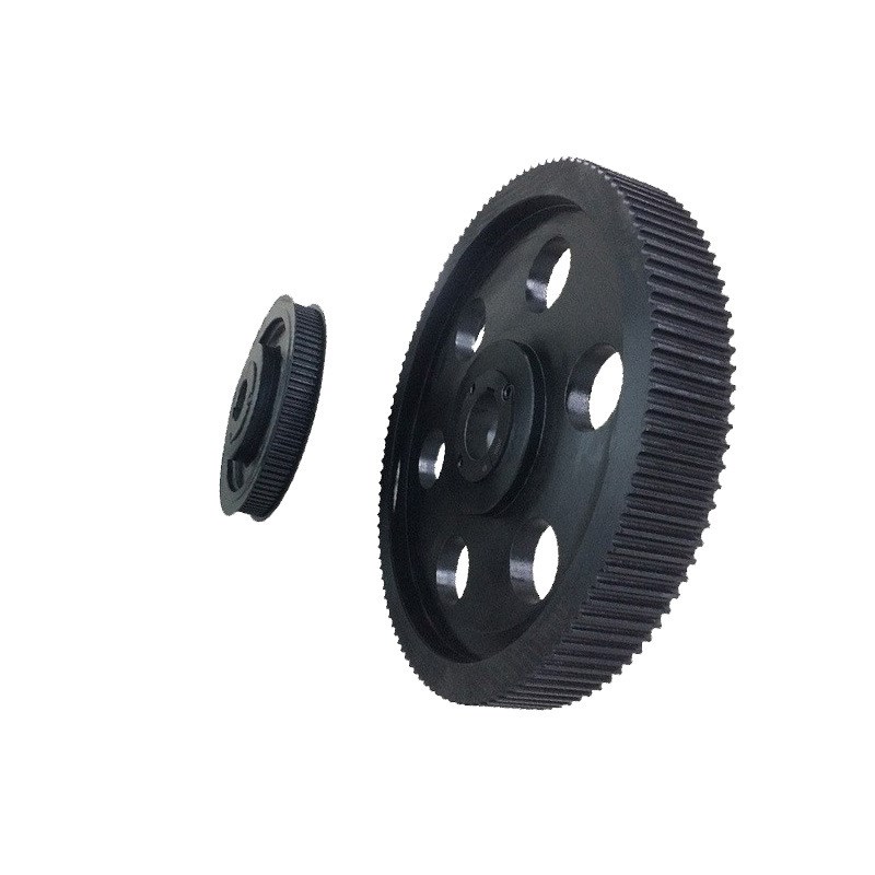 AZEJIA无锡电机同步带轮铝合金5M 8M L H XL带轮锥套同步轮45号钢