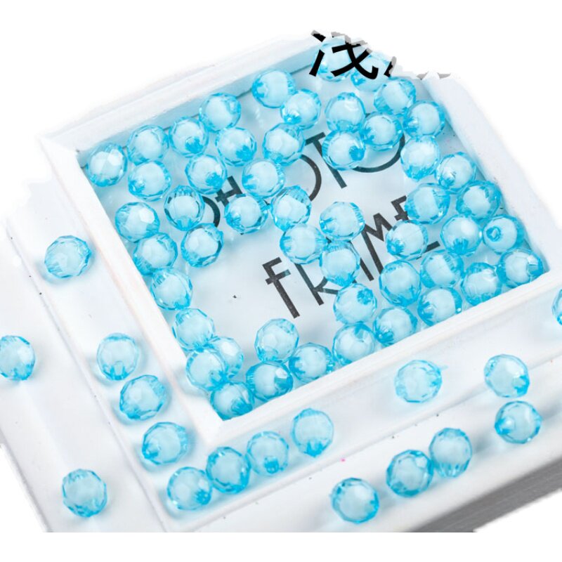 角珠切面珠中珠手工串珠瓶压力珠子仿水晶串珠