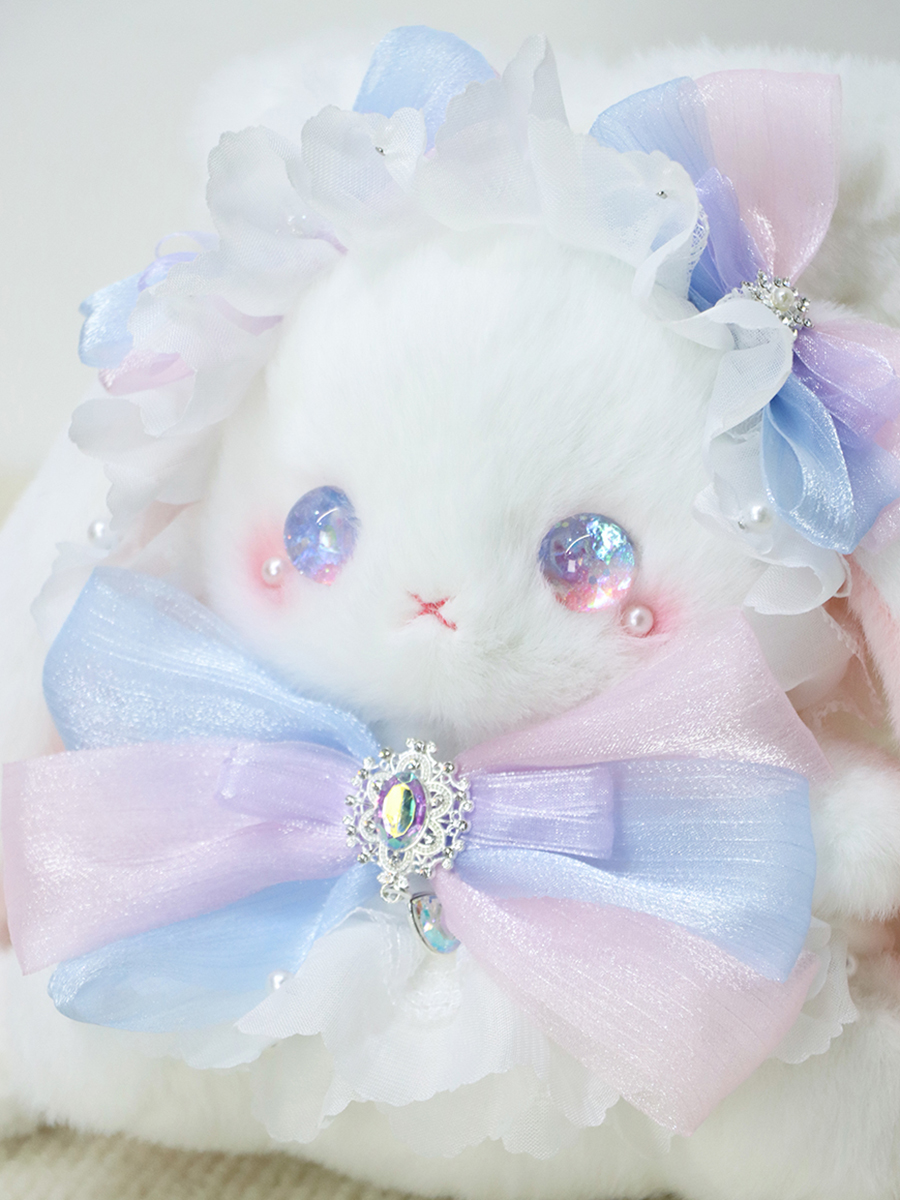 熊兽星球 梦境水桶兔包 Lolita手作兔包抽绳斜跨可双肩大容量可爱