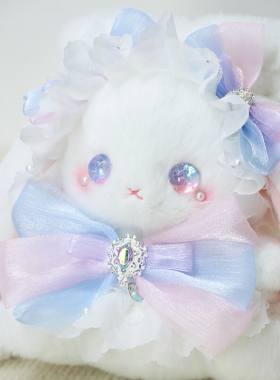 熊兽星球 梦境水桶兔包 Lolita手作兔包抽绳斜跨可双肩大容量可爱