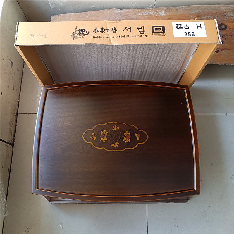 韩国木莲飘韩式饭桌茶几传统木桌炕桌榻榻夜宵椭圆子