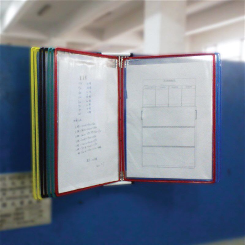 挂墙壁挂式文件夹翻页展示文件架资料架标准作业操作指导书页
