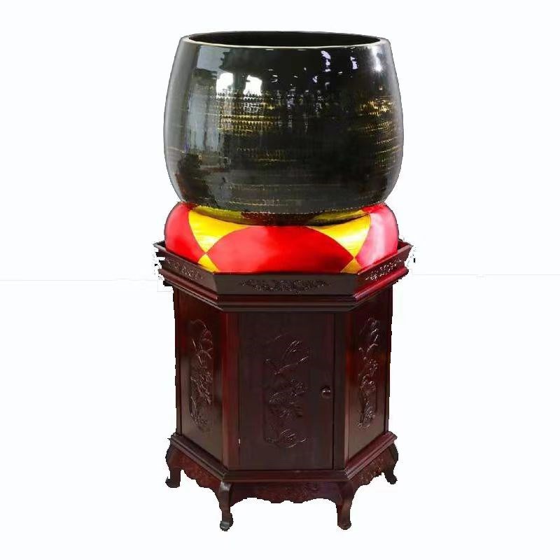 龙雕木鱼大殿铜磬鱼雕木鱼寺院法器大木鱼大磬鱼子英齐全