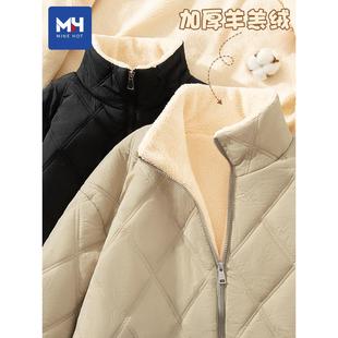 唐狮集团MH羊羔绒棉服女款2025新款爆款秋冬加厚保暖棉袄加绒外套
