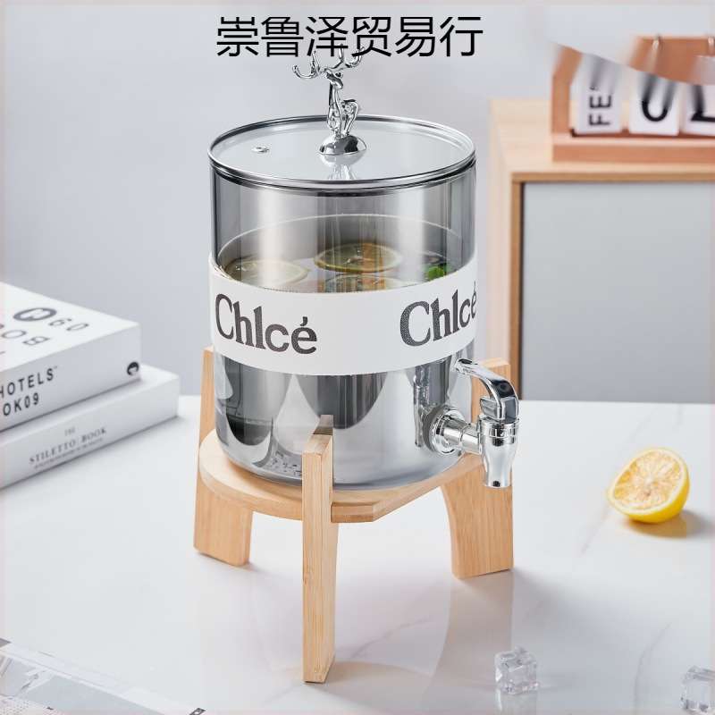 可乐饮料密封罐家用耐高温玻璃青梅泡酒瓶带龙头泡酒坛葡萄酿酒瓶