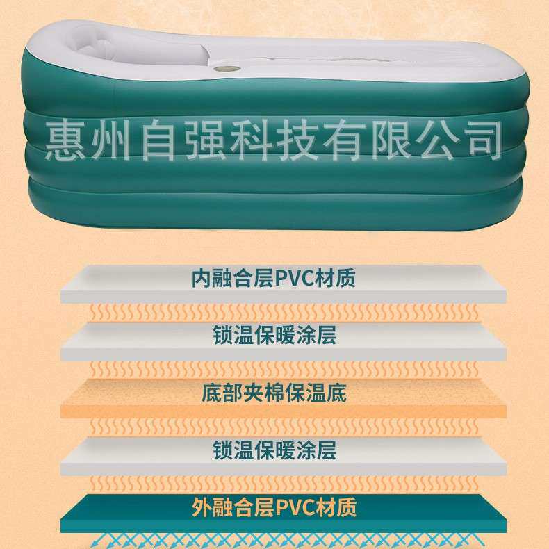 跨境欧式充气浴缸充气式泡澡桶大人浴桶成人可折叠洗澡可折叠