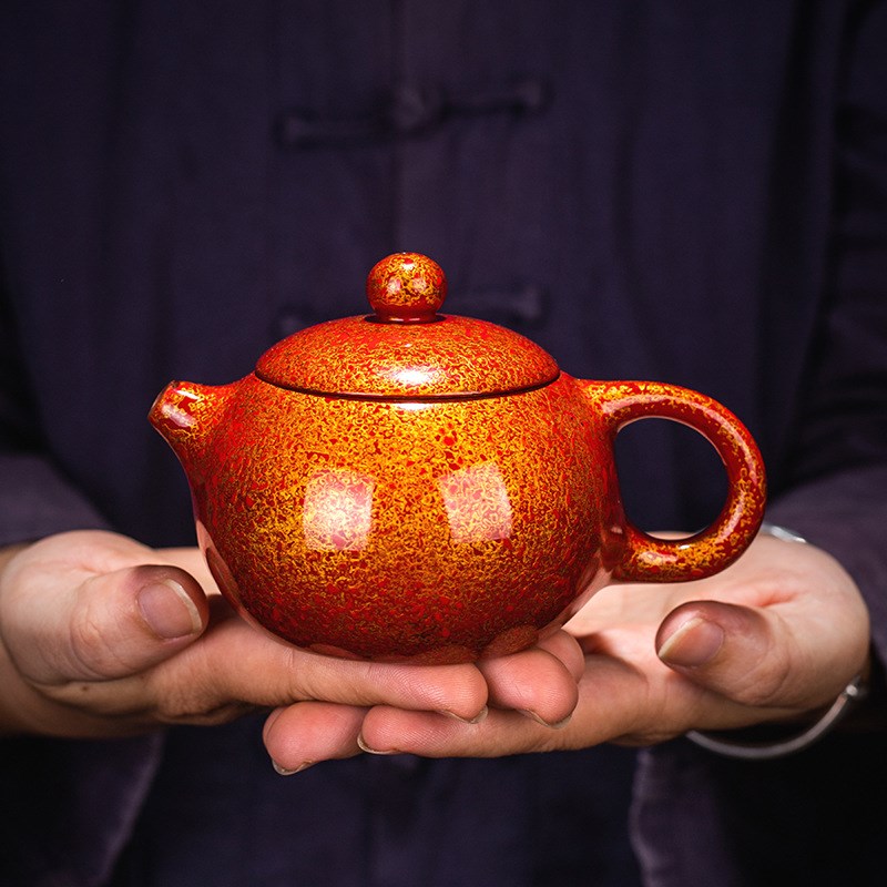 茶壶手工漆器紫砂泡茶壶复古大漆西施壶功夫茶具单壶