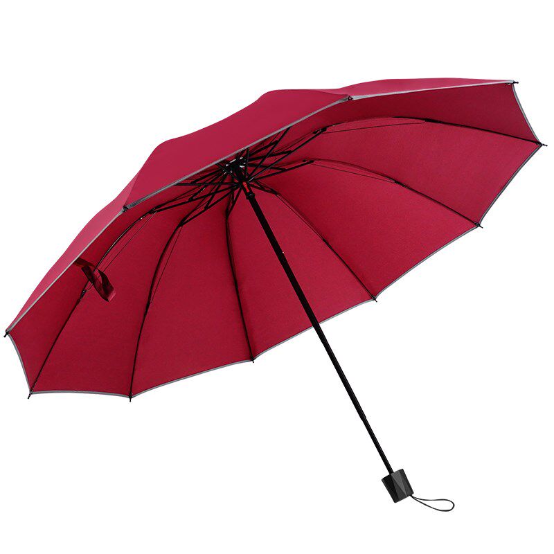 红叶反向雨伞男士超大号手动车载抗暴风雨定制广告伞