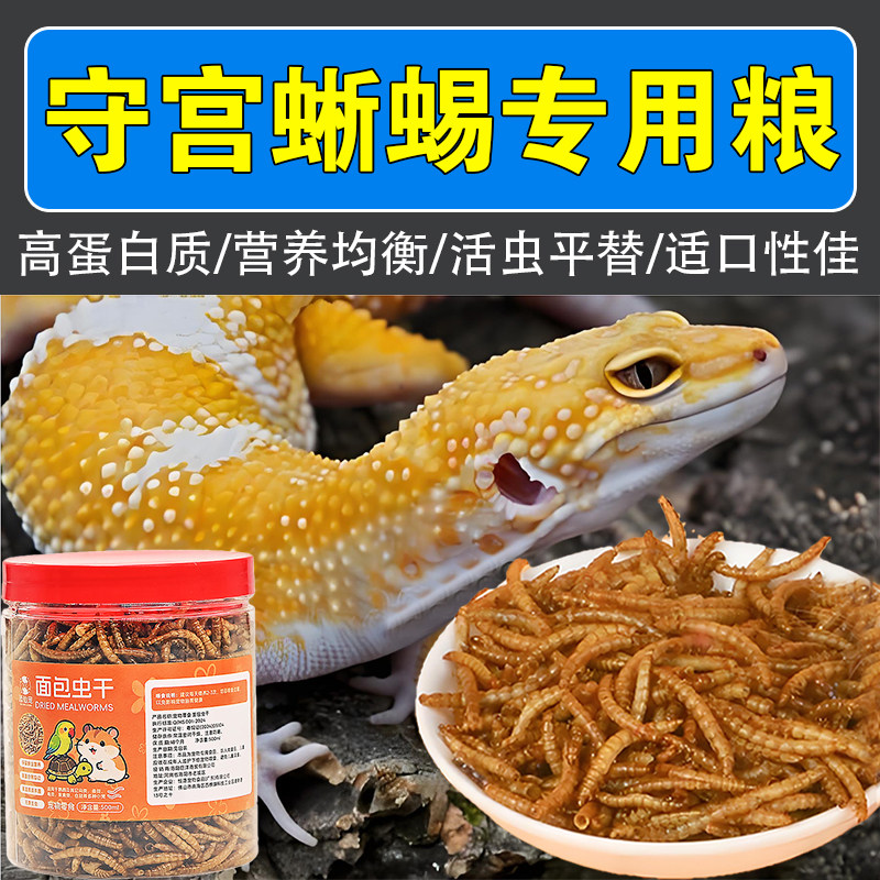 守宫专用饲料豹纹守宫睫角鬃狮蜥角蛙营养爬宠粮高蛋白面包虫干