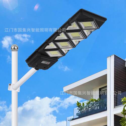 跨境LED太阳能新农村智能感应路灯 室外庭院灯广场别墅花园照明灯
