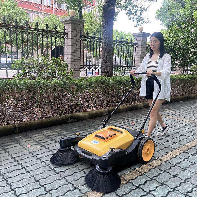 依晨手推式扫地机工业工厂车间用养殖场道路仓库粉尘无动力清扫车