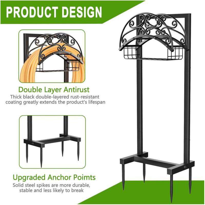金属重型花园水管架插地式软管支架户外草坪园林装饰铁艺水管,农机/农具/农膜,其它农用工具,淘宝优惠券,粉丝福利购,淘宝优惠卷
