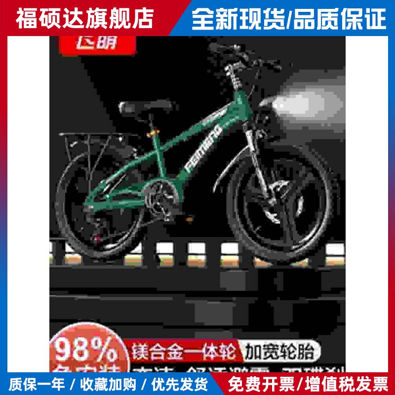 飞萌儿童自行车6到12岁8-10-15男女孩减震小单车青少年变速山地车