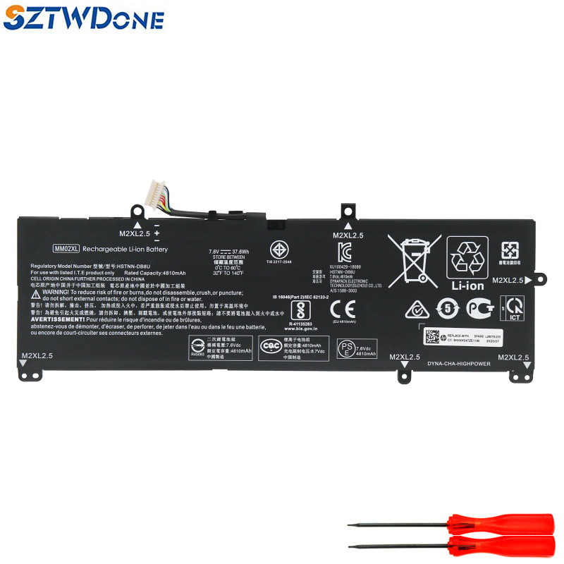 适用 HP惠普 星13-an0001TU an1017TU TPN-Q214 MM02XL笔记本电池