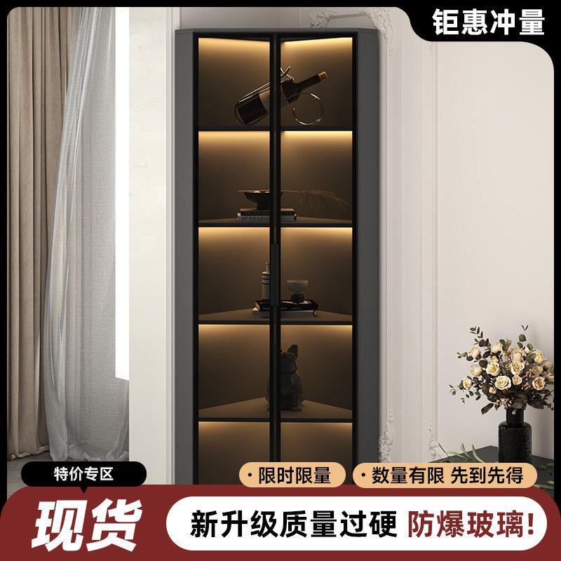 转角柜三角区转角置物客厅三角柜拐角柜墙角柜角落柜餐厅转角酒柜