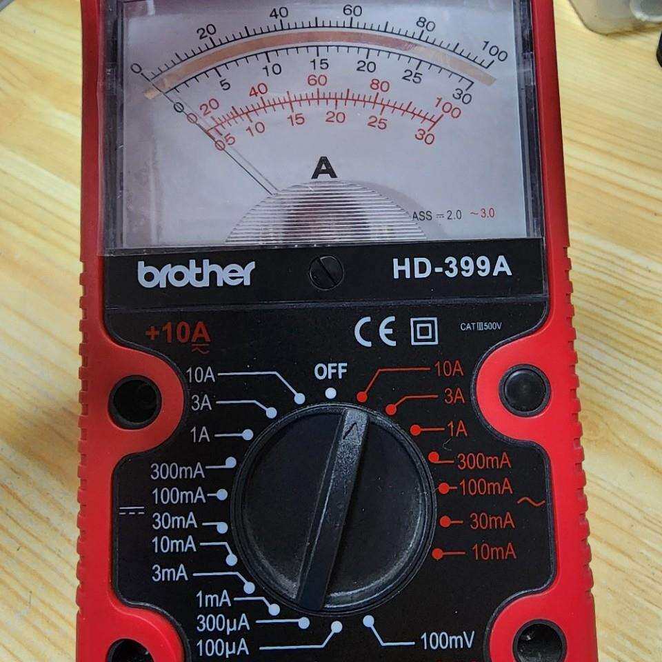 兄弟牌HD-399A指针式电流表高精度维修电工万用表数字全自动智能