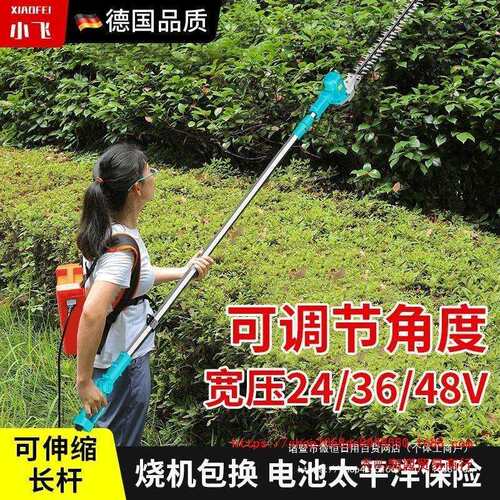 无刷电动高枝绿篱机锂电伸缩长杆修剪机充电式园林绿化高空修枝剪