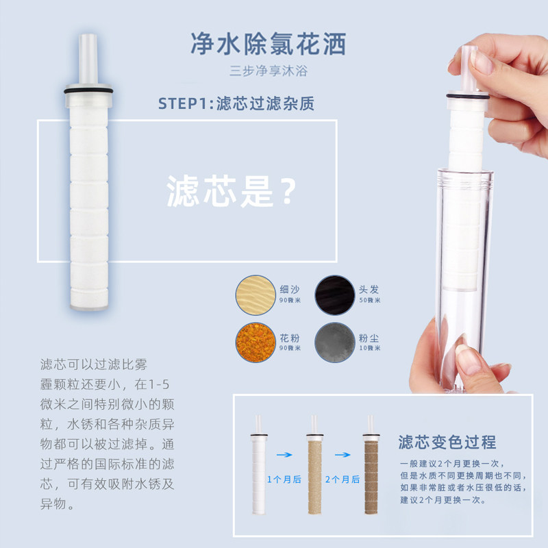 道夫增压软水喷头维美肤香氛过洒沐浴除氯手持莲蓬