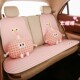 汽车坐垫卡通爱女生座椅椅四季 通用半包座女士车载座垫车垫